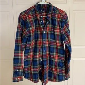 Gap Slim Fit Men’s Plaid Button Up